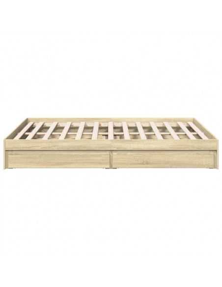 Giroletto Cassetti Rovere Sonoma 150x200 cm Legno Multistrato