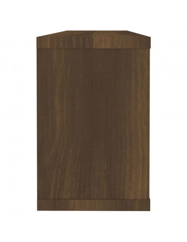Mensole Cubo Muro 4pz Rovere Marrone 60x15x23 cm in Multistrato