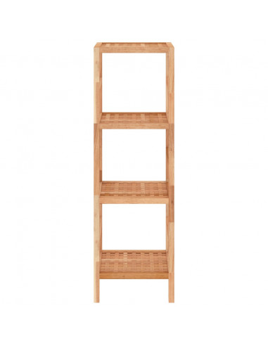 Scaffale da Bagno 35,5x35,5x112,5 cm in Legno Massello di Noce