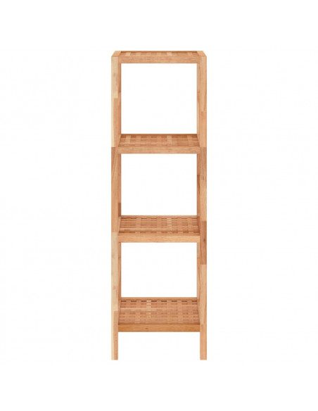 Scaffale da Bagno 35,5x35,5x112,5 cm in Legno Massello di Noce