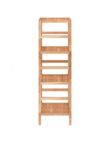 Scaffale da Bagno 35,5x35,5x112,5 cm in Legno Massello di Noce