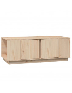 Tavolino da Salotto 110x50x40 cm in Legno Massello di Pino 2