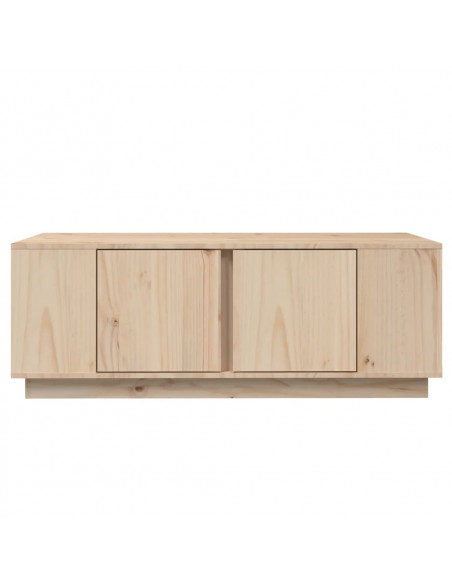 Tavolino da Salotto 110x50x40 cm in Legno Massello di Pino