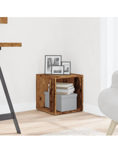 Tavolino Legno Antico 33x33x34 cm in Legno Multistrato