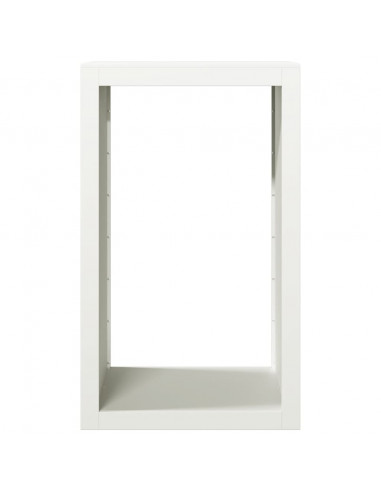 Rastrelliera per Legna da Ardere Bianca 60x40x100 cm in Acciaio