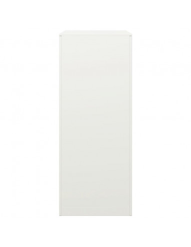 Rastrelliera per Legna da Ardere Bianca 60x40x100 cm in Acciaio