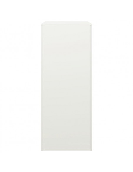 Rastrelliera per Legna da Ardere Bianca 60x40x100 cm in Acciaio