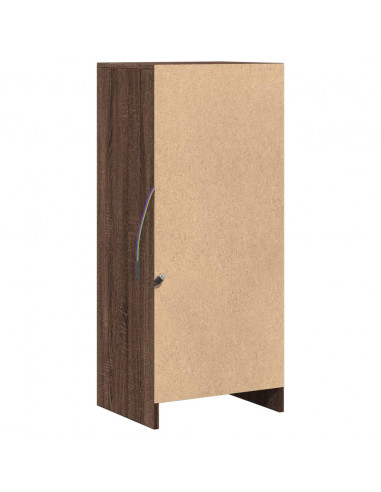 Credenza con LED Rovere Marrone 42,5x34x100cm Legno Multistrato