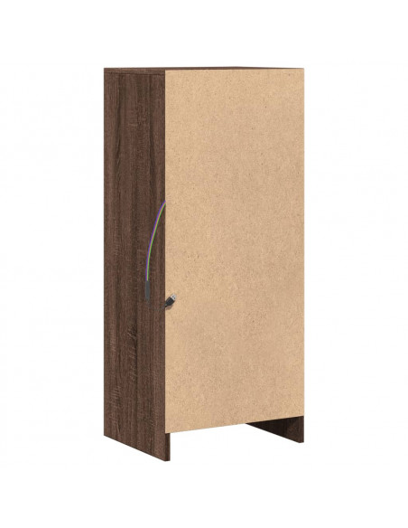 Credenza con LED Rovere Marrone 42,5x34x100cm Legno Multistrato