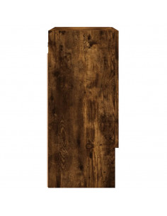 Armadietto a Muro Rovere Fumo 60x31x70 cm in Legno Multistrato 2
