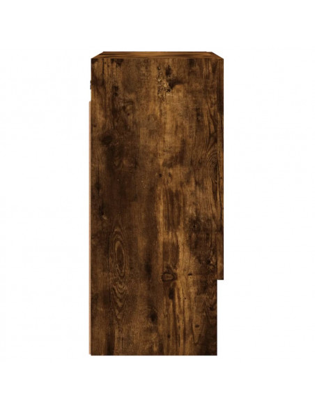 Armadietto a Muro Rovere Fumo 60x31x70 cm in Legno Multistrato