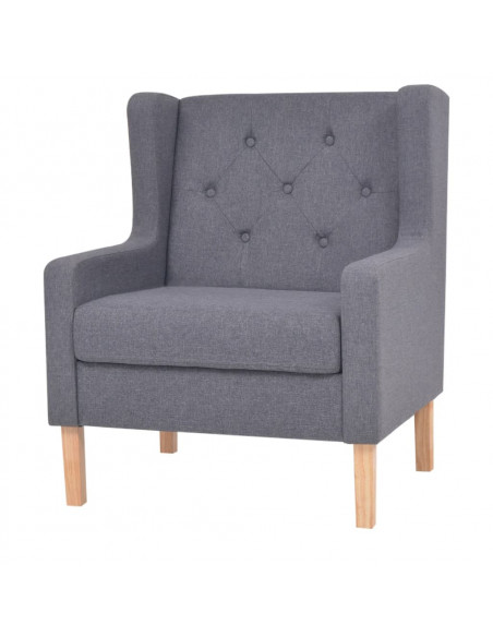 Set Divani 3 pz in Tessuto Grigio