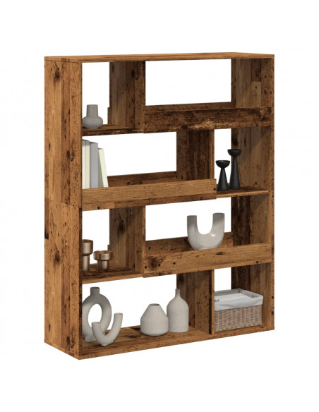 Divisorio Stanza Legno Antico 100x33x125,5 cm in Truciolato