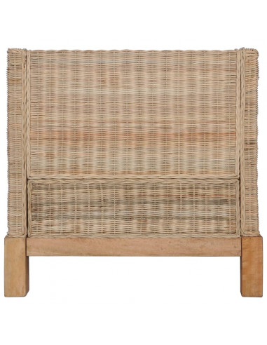 Set di Divani 2 pz con Cuscini in Rattan Naturale