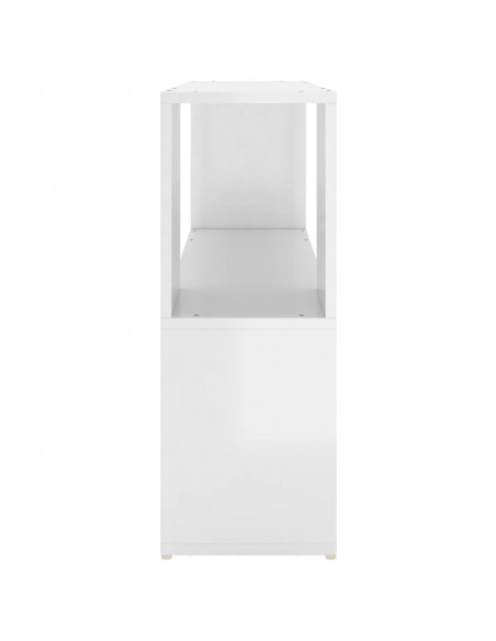 Libreria Bianco Lucido 100x24x63 cm in Truciolato