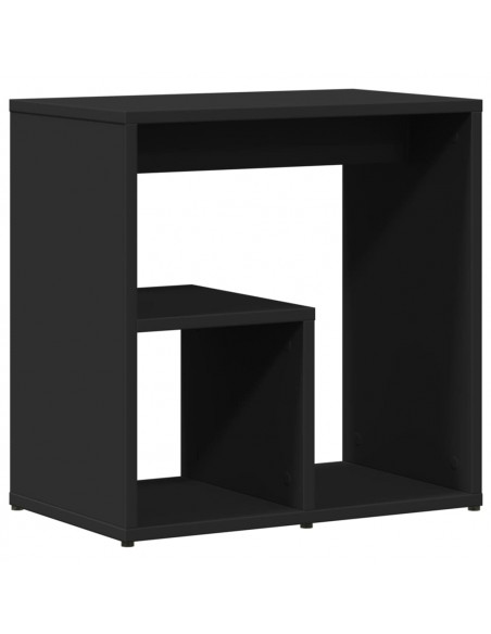 Tavolino Nero 50x30x50 cm in Legno Multistrato