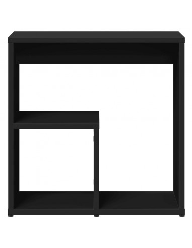 Tavolino Nero 50x30x50 cm in Legno Multistrato