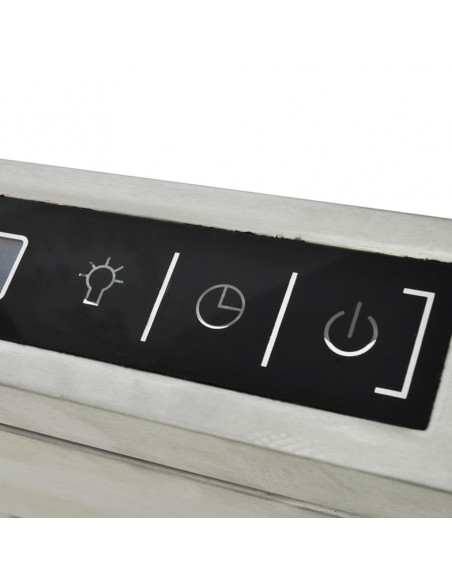 Cappa da Cucina a Isola in Acciaio Inox con Display LCD