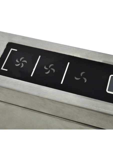 Cappa da Cucina a Isola in Acciaio Inox con Display LCD