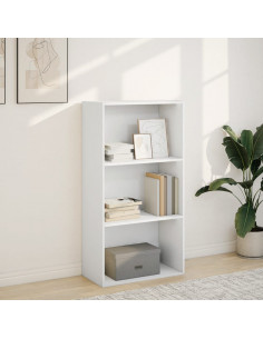 Libreria Bianca 60x30x114 cm in Legno Multistrato 2