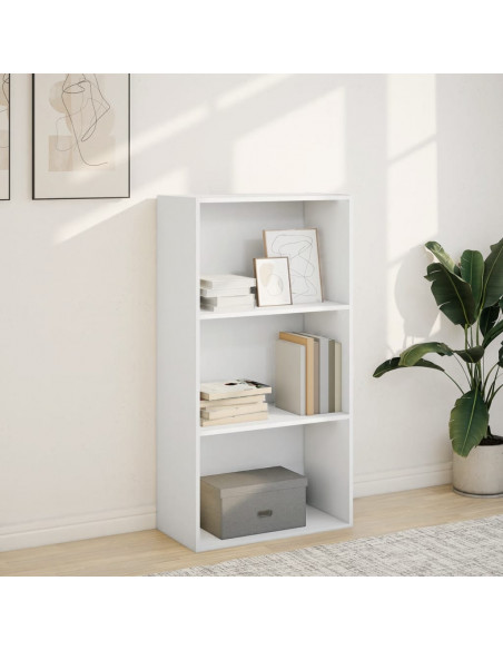 Libreria Bianca 60x30x114 cm in Legno Multistrato