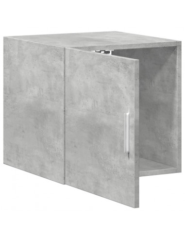 Mobile a Parete Grigio Cemento 40x42,5x40 cm Legno Multistrato