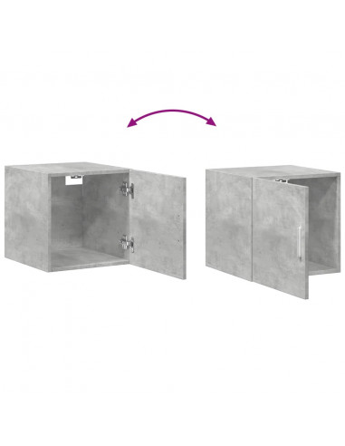 Mobile a Parete Grigio Cemento 40x42,5x40 cm Legno Multistrato