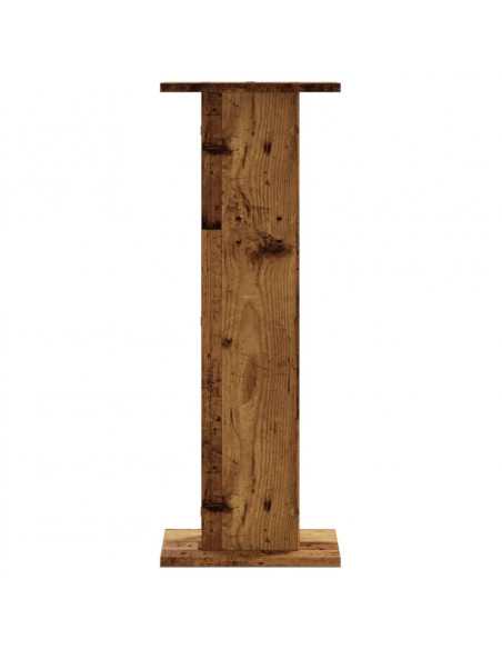 Supporti per Piante 2 pz Legno Vecchio 30x30x80 cm Truciolato