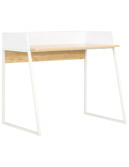 Scrivania Bianca e Rovere 90x60x88 cm