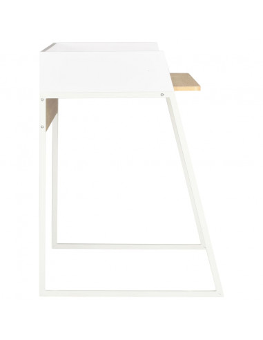 Scrivania Bianca e Rovere 90x60x88 cm