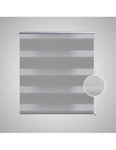 Tenda a rullo oscurante zebra 100x175 grigia