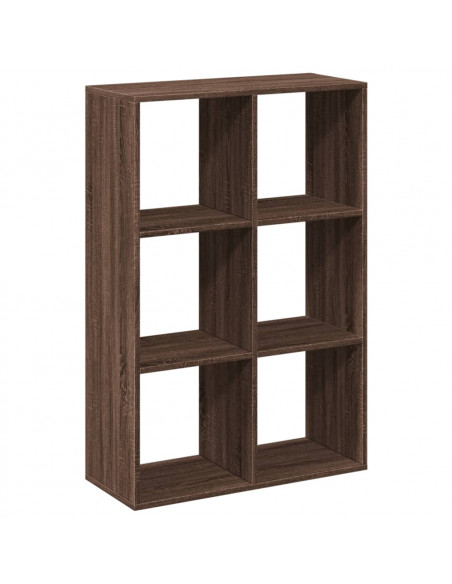 Libreria Divisorio Rovere Marrone 69,5x29x103,5cm in Truciolato