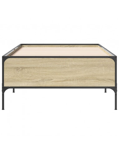 Giroletto Rovere Sonoma 90x200 cm Legno Multistrato e Metallo