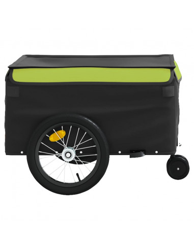 Rimorchio da Bici Nero e Verde 45 kg in Ferro