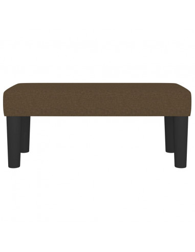 Panca Marrone Scuro 70x30x30 cm in Tessuto
