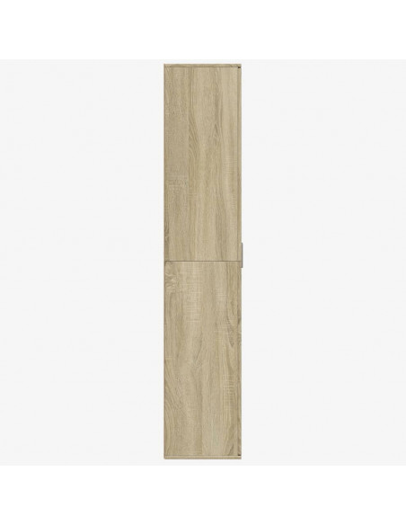 Credenza Rovere Sonoma 80x35x180 cm in Legno Multistrato