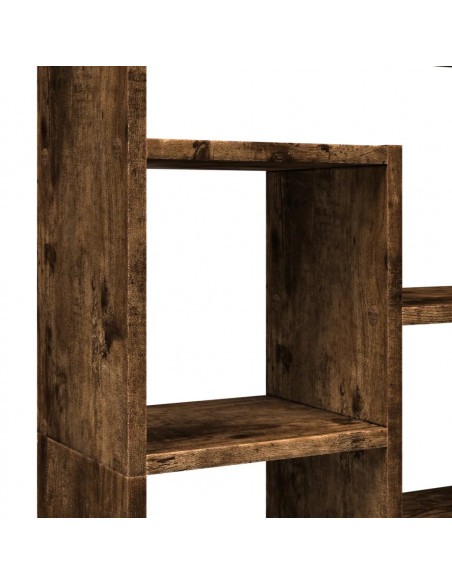 Libreria Rovere Fumo 72x20x120 cm in Truciolato