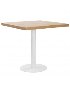 Tavolo da Bistrot Marrone Chiaro 80x80 cm in MDF 2