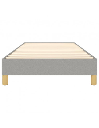 Struttura Letto a Rete a Molle Grigio Chiaro 90x190 cm Tessuto
