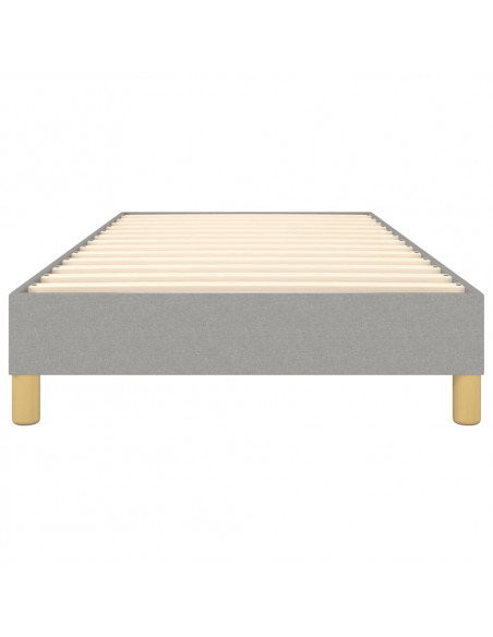 Struttura Letto a Rete a Molle Grigio Chiaro 90x190 cm Tessuto