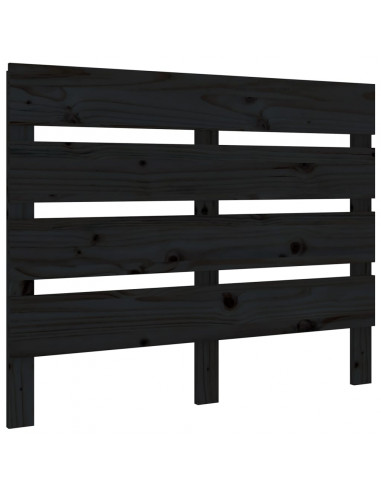 Giroletto Nero 75x190 cm Legno Massello Pino Small Single