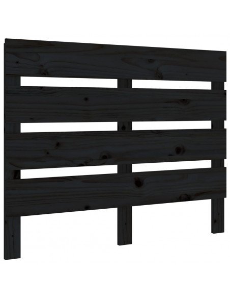 Giroletto Nero 75x190 cm Legno Massello Pino Small Single