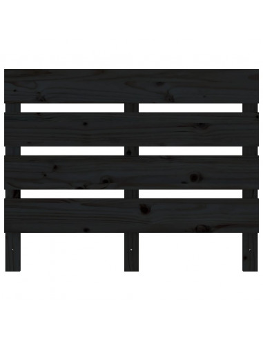 Giroletto Nero 75x190 cm Legno Massello Pino Small Single