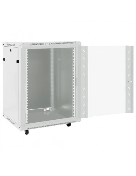 Armadietto di Rete 15U 19" IP20 Grigio 53x40x80 cm