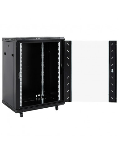 Armadietto di Rete 15U 19" IP20 Nero 53x40x80 cm