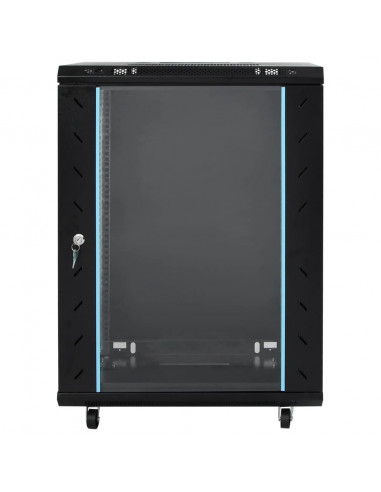 Armadietto di Rete 15U 19" IP20 Nero 53x40x80 cm