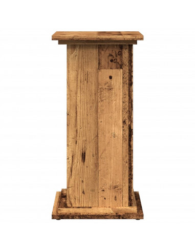 Espositore con Portaoggetti Legno Antico 31x30x60 cm Truciolato