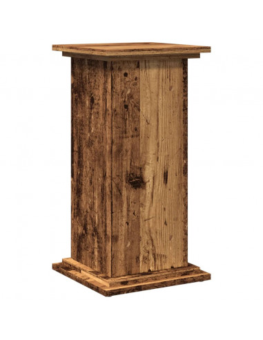 Espositore con Portaoggetti Legno Antico 31x30x60 cm Truciolato