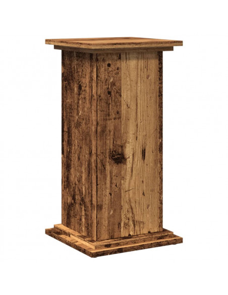 Espositore con Portaoggetti Legno Antico 31x30x60 cm Truciolato