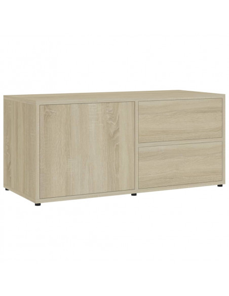 Mobile Porta TV Rovere Sonoma 80x34x36 cm Legno Multistrato